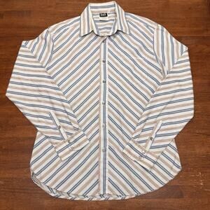 Vintage D&G Dolce & Gabbana Striped Shirt Mens Medium 34/48 Made in Italy Y2K
